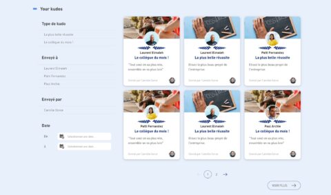 kudos système récompense powell intranet
