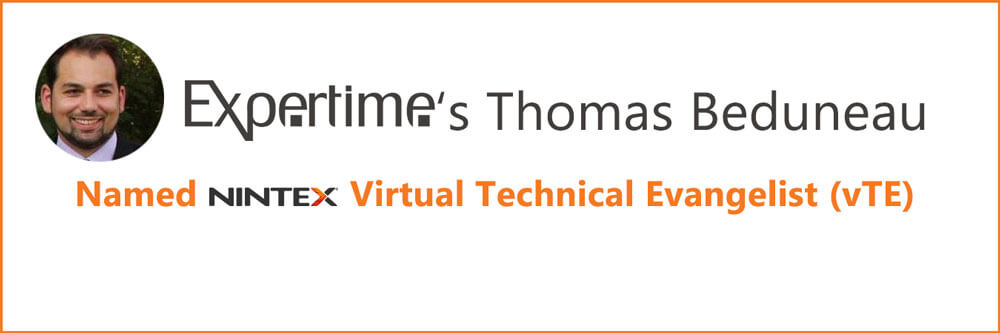 Expertime’s Thomas Beduneau Named Nintex vTE