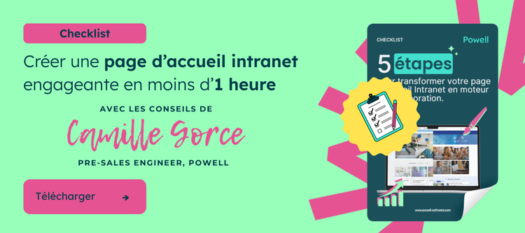 FR - CTA - Checklist : Intranet Homepage