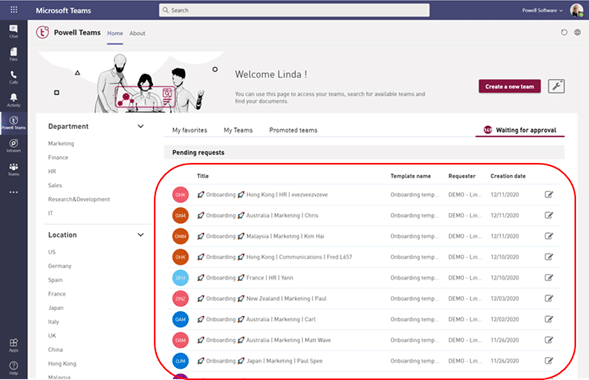 Admin team creation 2 - Powell Teams