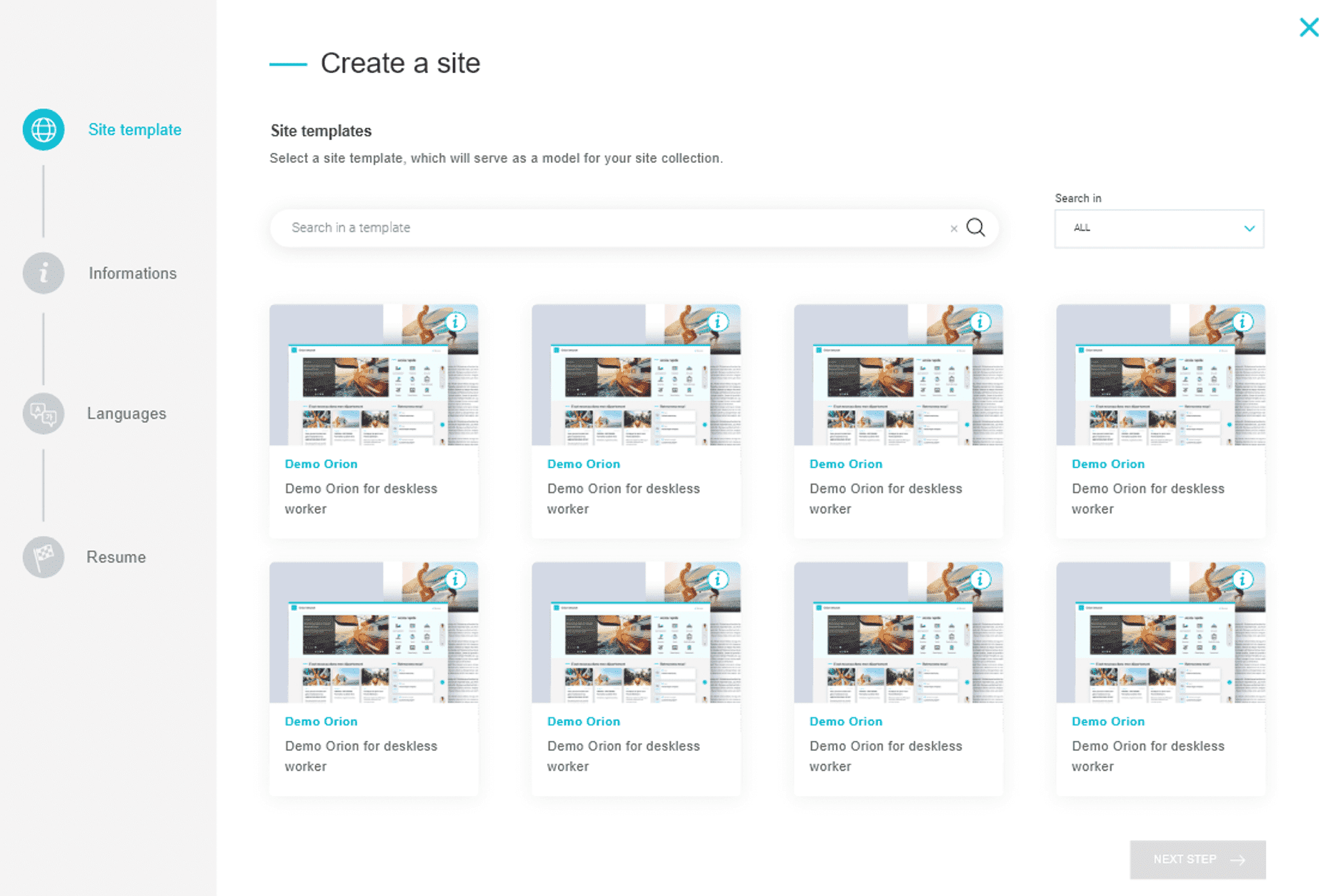Create a Site in Powell Intranet