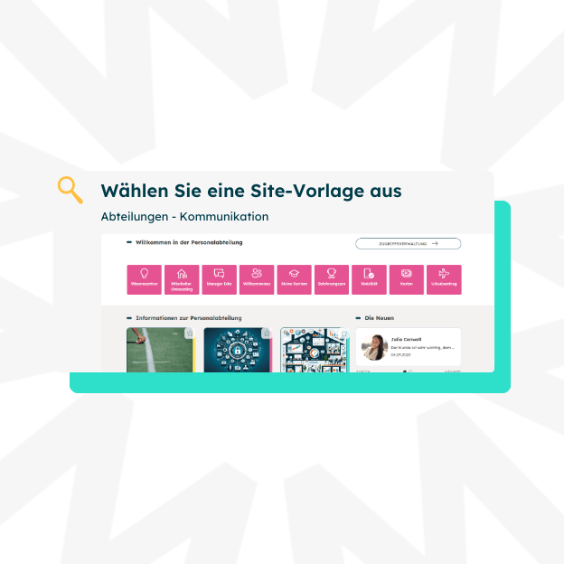 Wählen sie eine Site-Vorlage aus