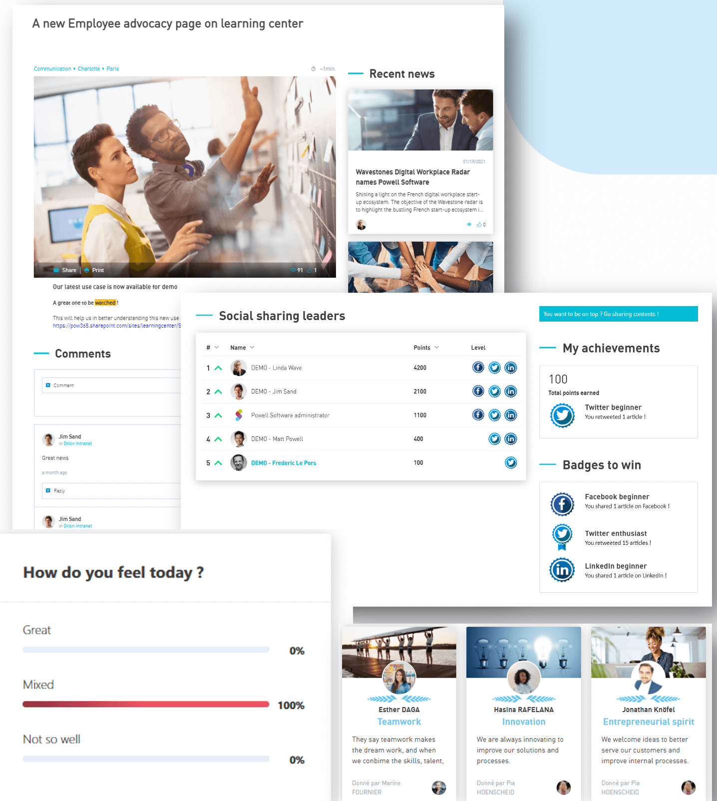 Employee Advocacy Powell Intranet