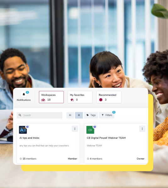 Microsoft Teams governance interface