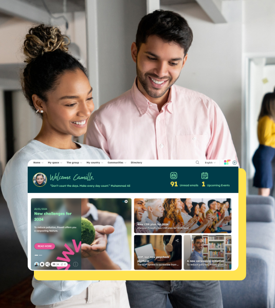 personalized intranet homepage