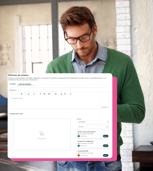FR - Comme interne = Diffusion de contenu