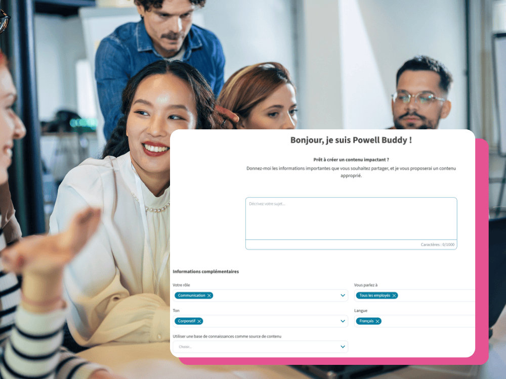Génération de contenu avec IA Powell Buddy