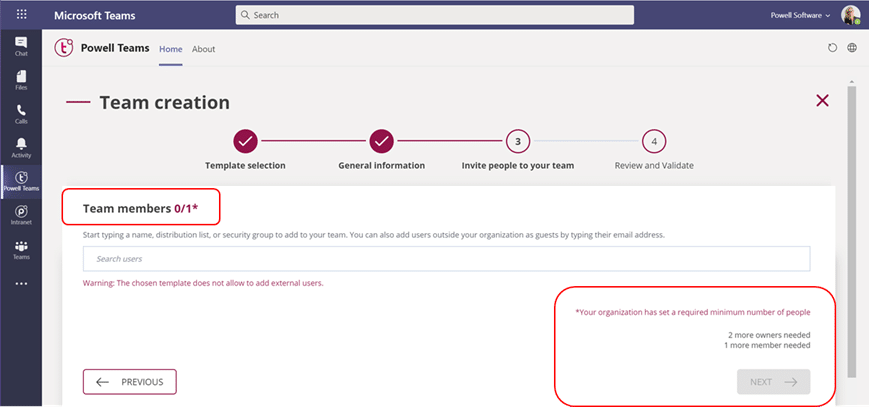 Minimum number member 3 - Powell Teams