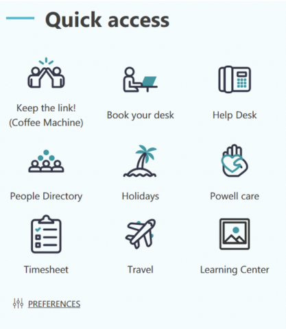 Quick Access digital workplace