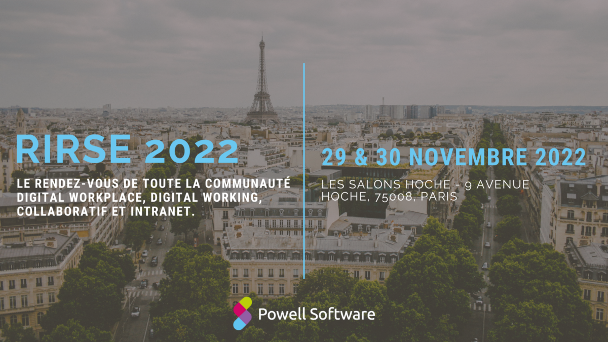[RIRSE] Rencontre Internationale Digital Workplace, Intranet & Collaboratif 2022