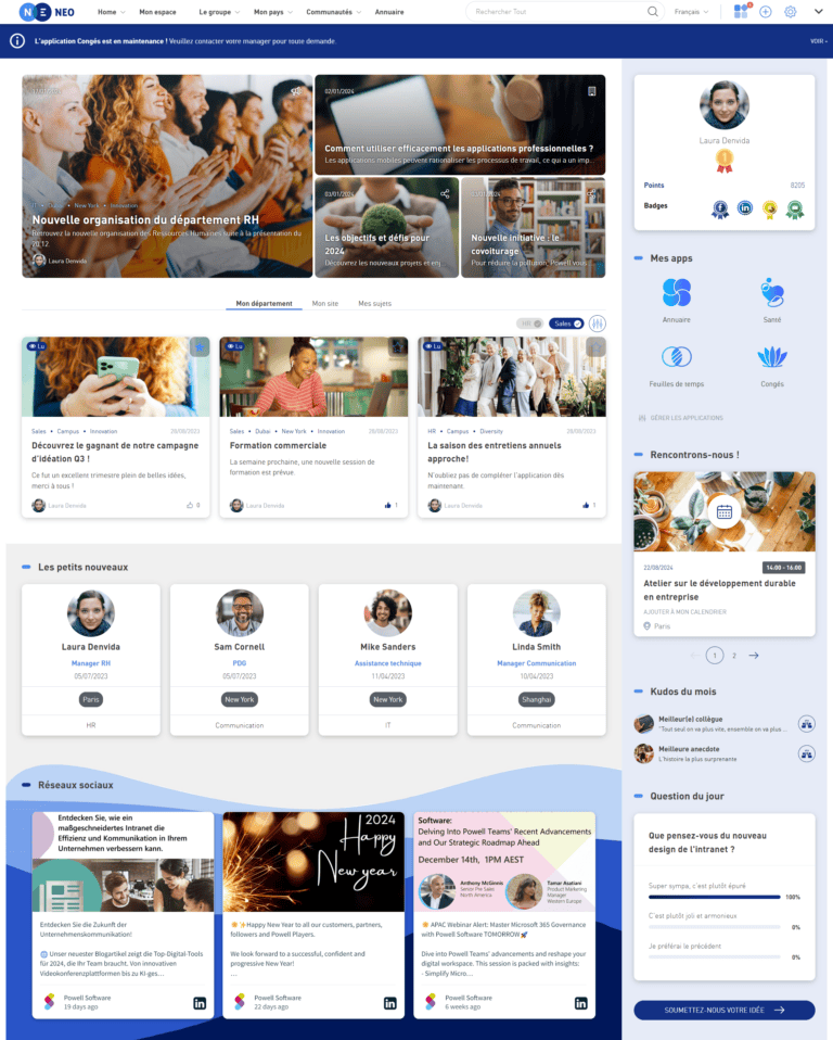 Powell Software Walls.io partenariat collaboration numérique 
