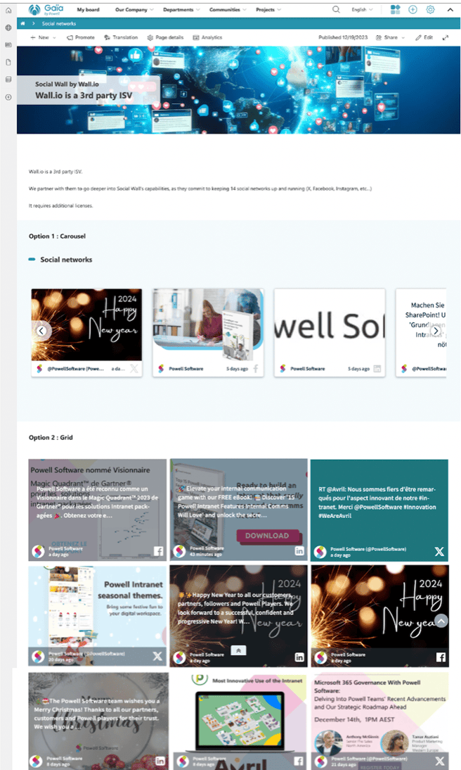 avantages Powell Software Walls.io partenariat