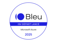 Départ lancé bleu