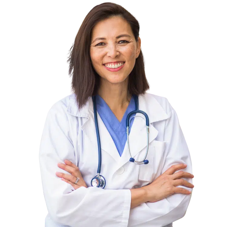 healthcare worker smile