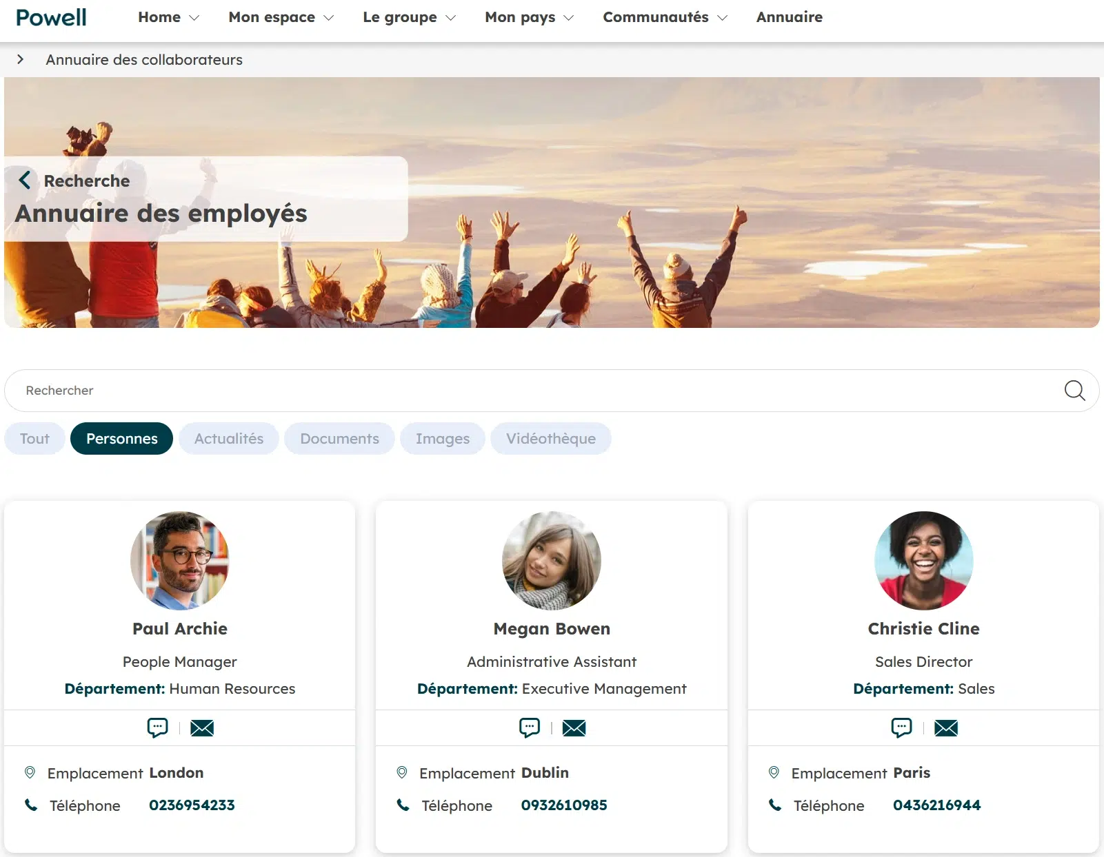 annuaire digital workplace